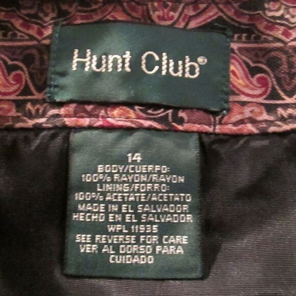 NWT Hunt Club Boho Print Multi Color Wrap Skirt 14 - Picture 5 of 6